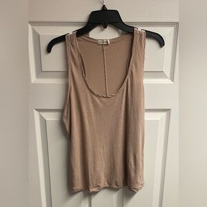 Barefoot Dreams Malibu Collection Linen/Cotton Blend Tank Size Medium